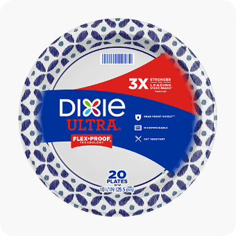 Dixie Ultra paper plates.
