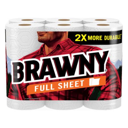 Brawny full sheet paper towels.