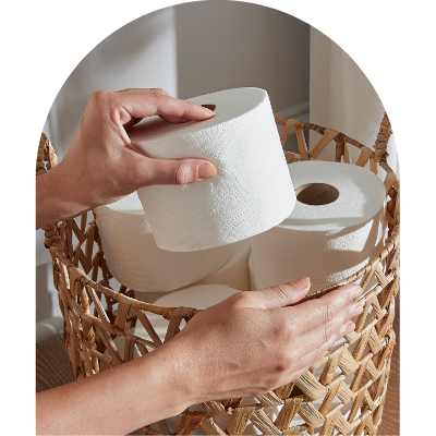 TUSHY Stand & Tissues  Sustainable Toilet Tissue Stand