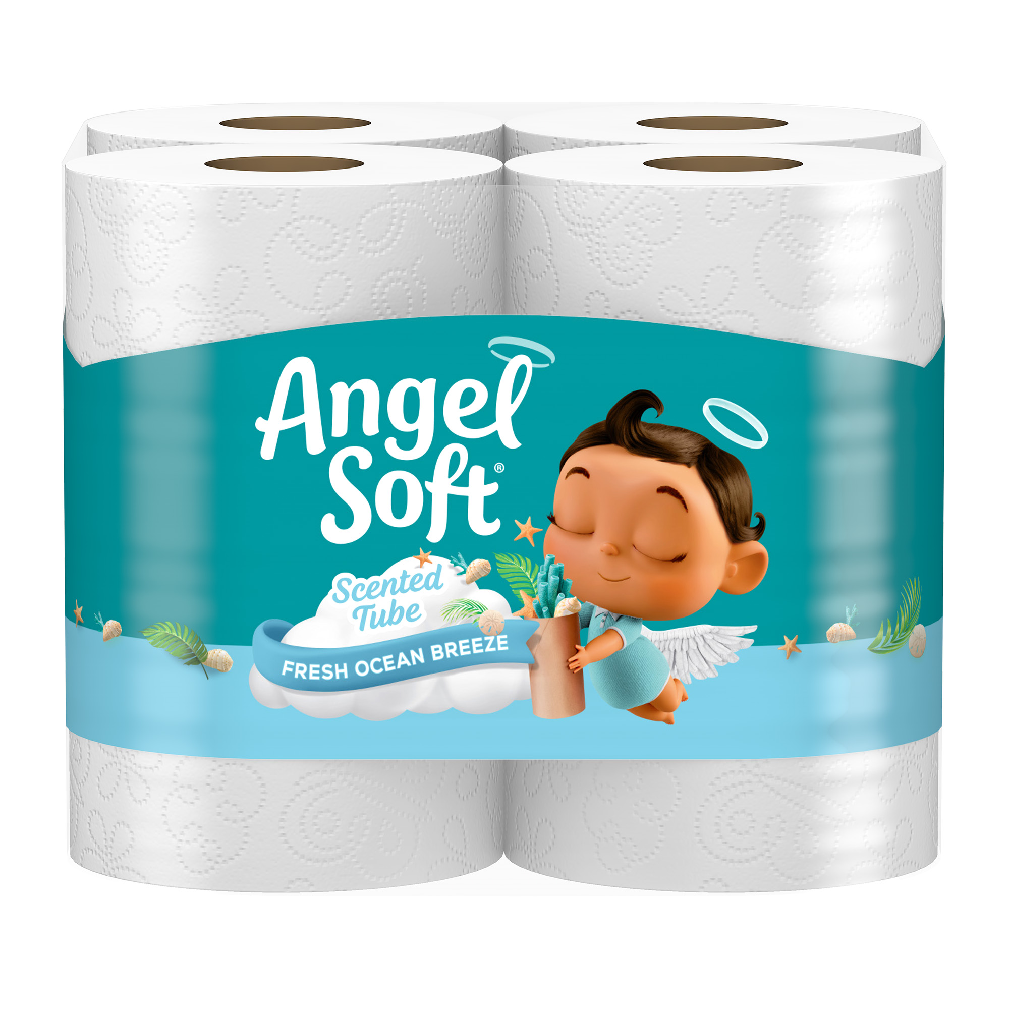 Angel Soft® Toilet Paper, 4 Mega Rolls : Health & Household