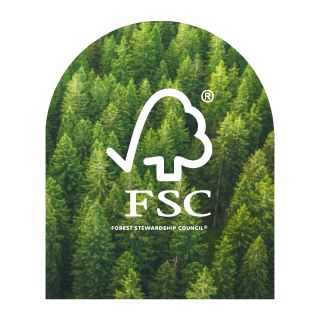 Forest Stewardship Council logo.