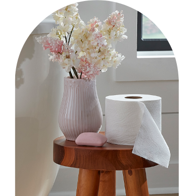 Lavender Scented Toilet Roll Holder Set of 3 