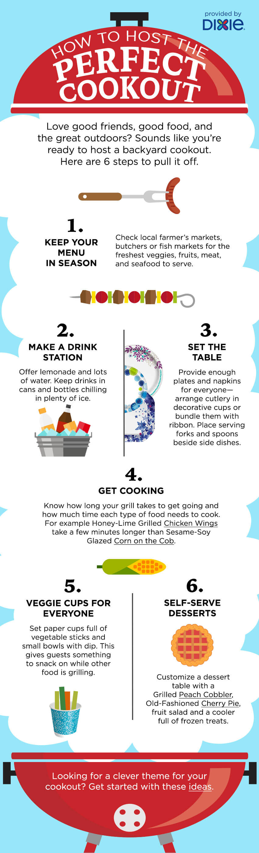 How To Host The Perfect Cookout With Dixie (Infographic).