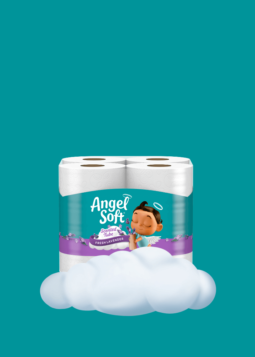 Angel Soft with Scented Tube Toilet Paper